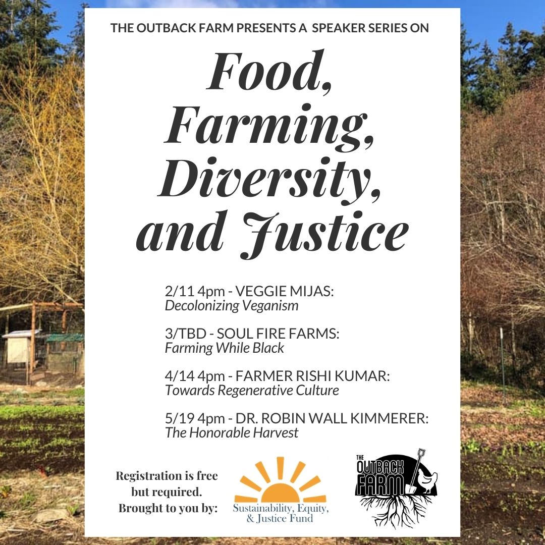 ad for Outback Special Event food farming diversity and justice feb 11 2021