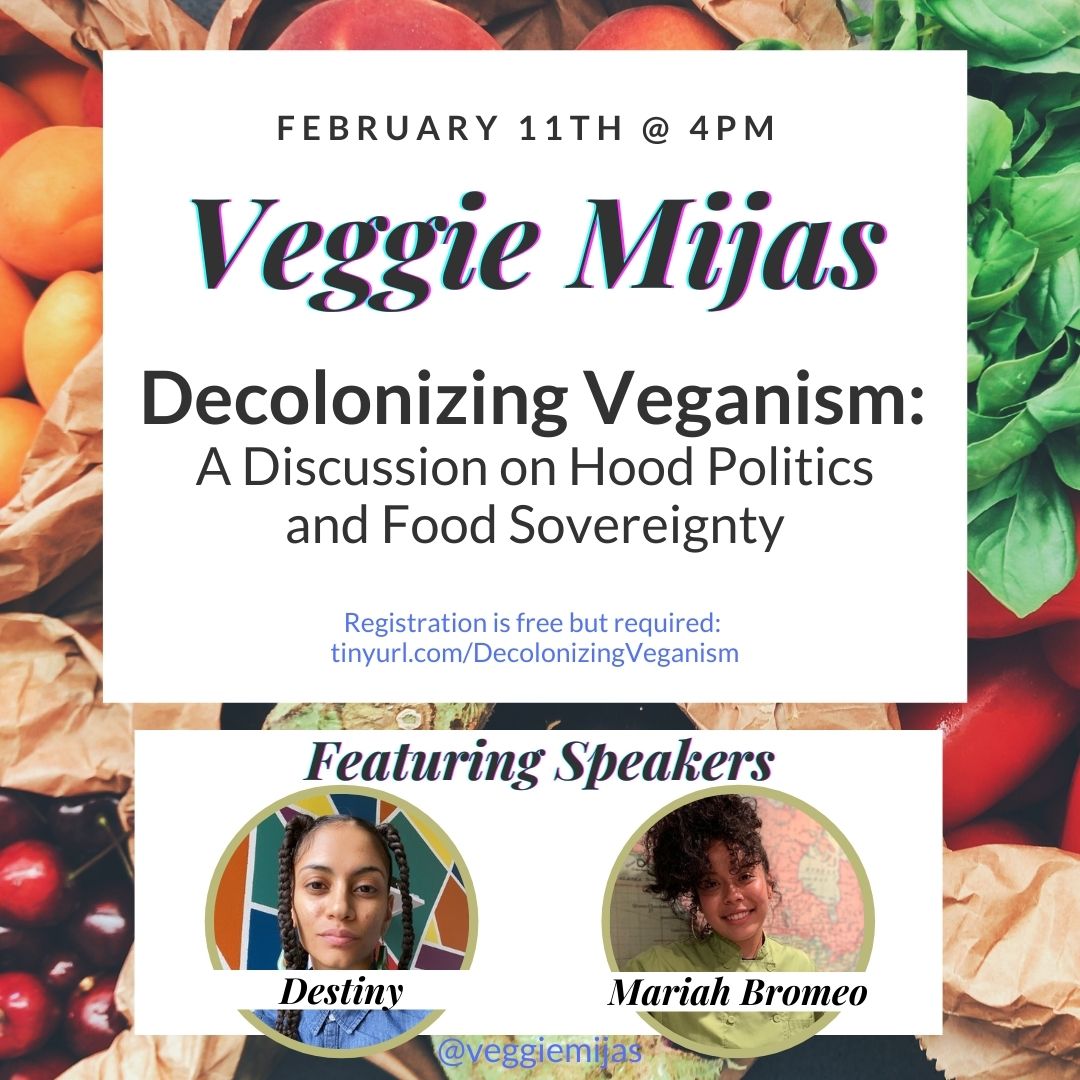 ad for Veggie Mijas Decolonizing veganism