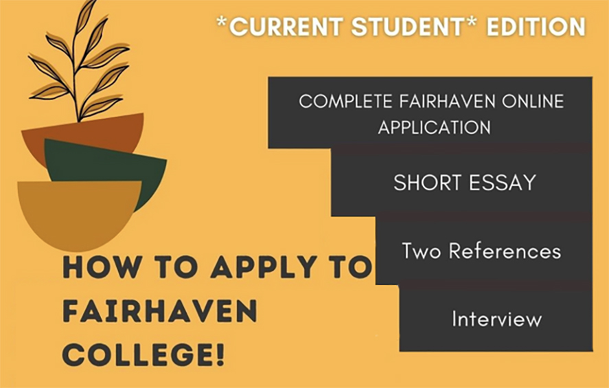 Current Student edition. How to apply to Fairhaven