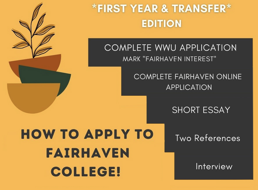 First Year and Transfer edition. How to apply to Fairhaven